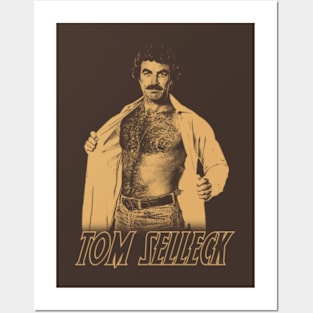 Tom Selleck - Brown Posters and Art